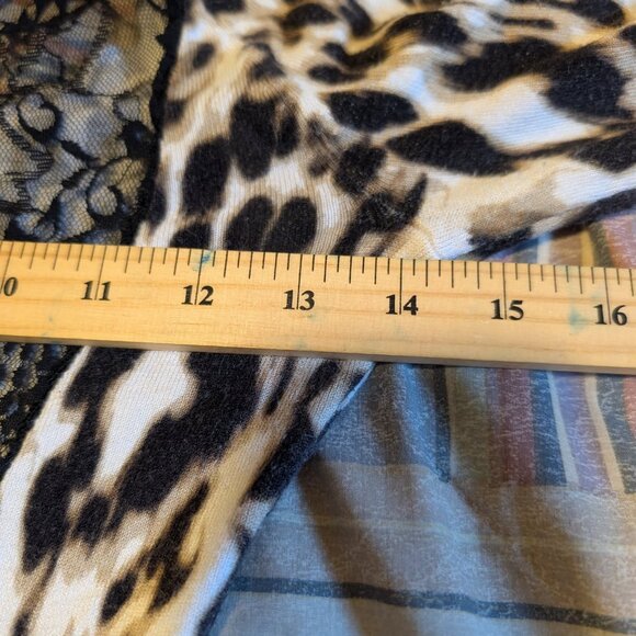 Guess Los Angles Dress with Lace Back Pull - Over Fitted Stretch 3/4 Sleeve - Picture 4 of 8